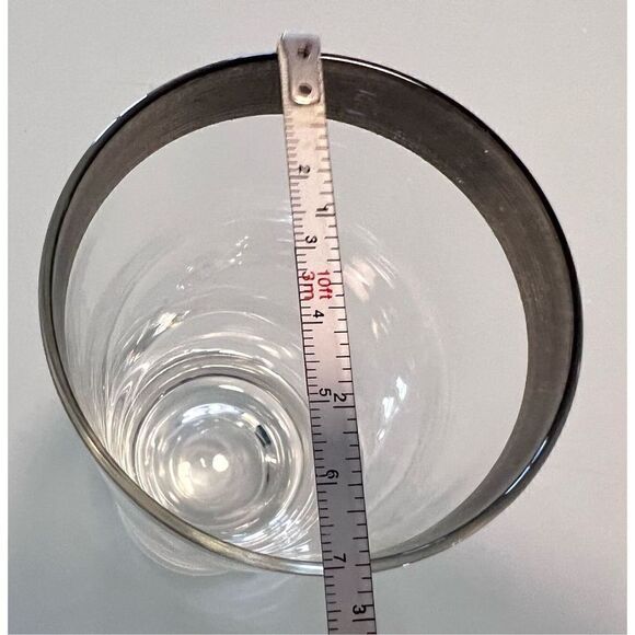 Lot of 3 Dorothy Thorpe Silver Rim Highball Glasses Ice Tea Drinking Glasses - Picture 10 of 10